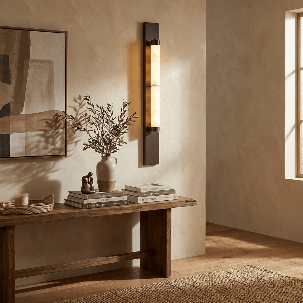 Columnar Alabaster Sconce - Vakkerlight