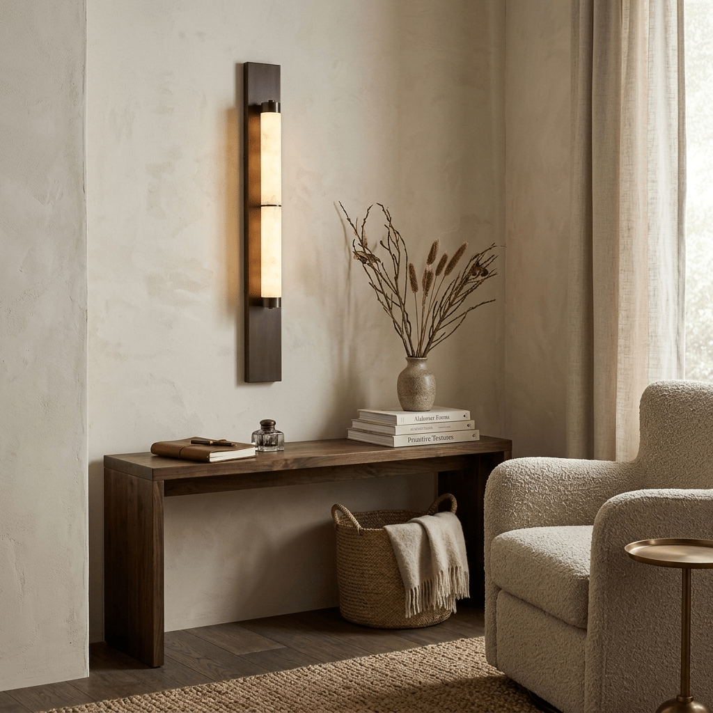 Columnar Alabaster Sconce - Vakkerlight