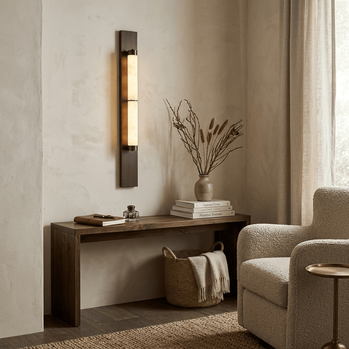 Columnar Alabaster Sconce - Vakkerlight