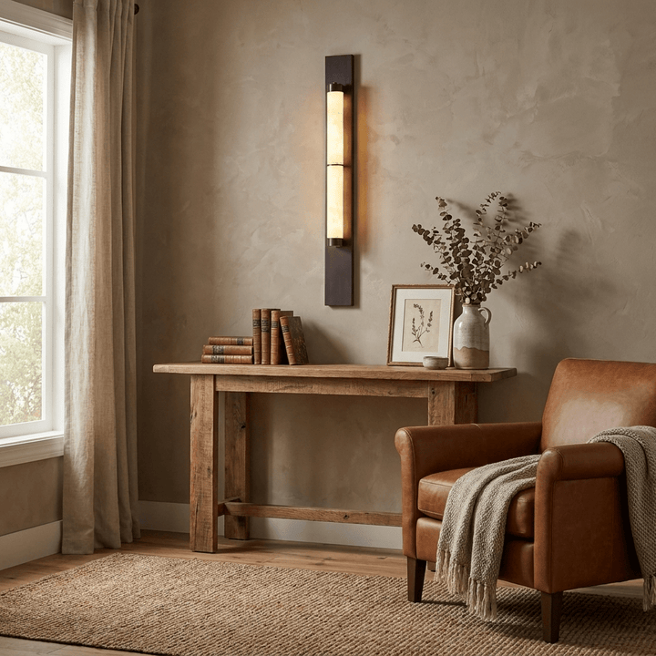 Columnar Alabaster Sconce - Vakkerlight