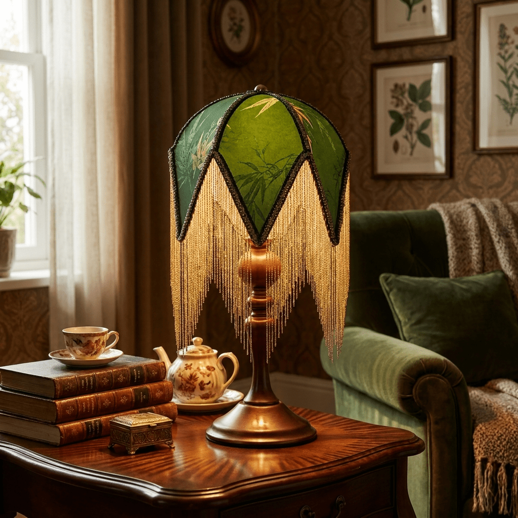 Victorian Fringe Table Lamp - Vakkerlight