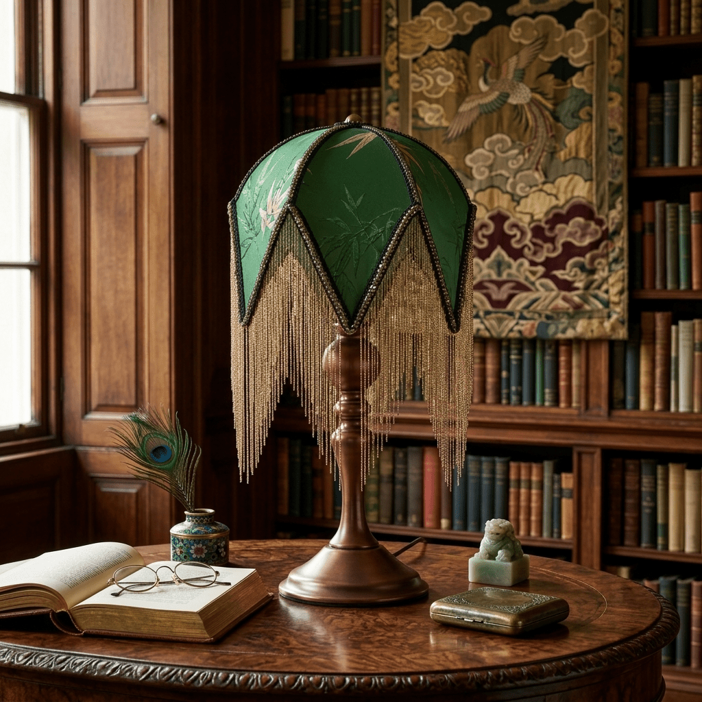 Victorian Fringe Table Lamp - Vakkerlight