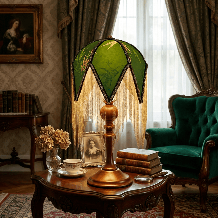 Victorian Fringe Table Lamp - Vakkerlight