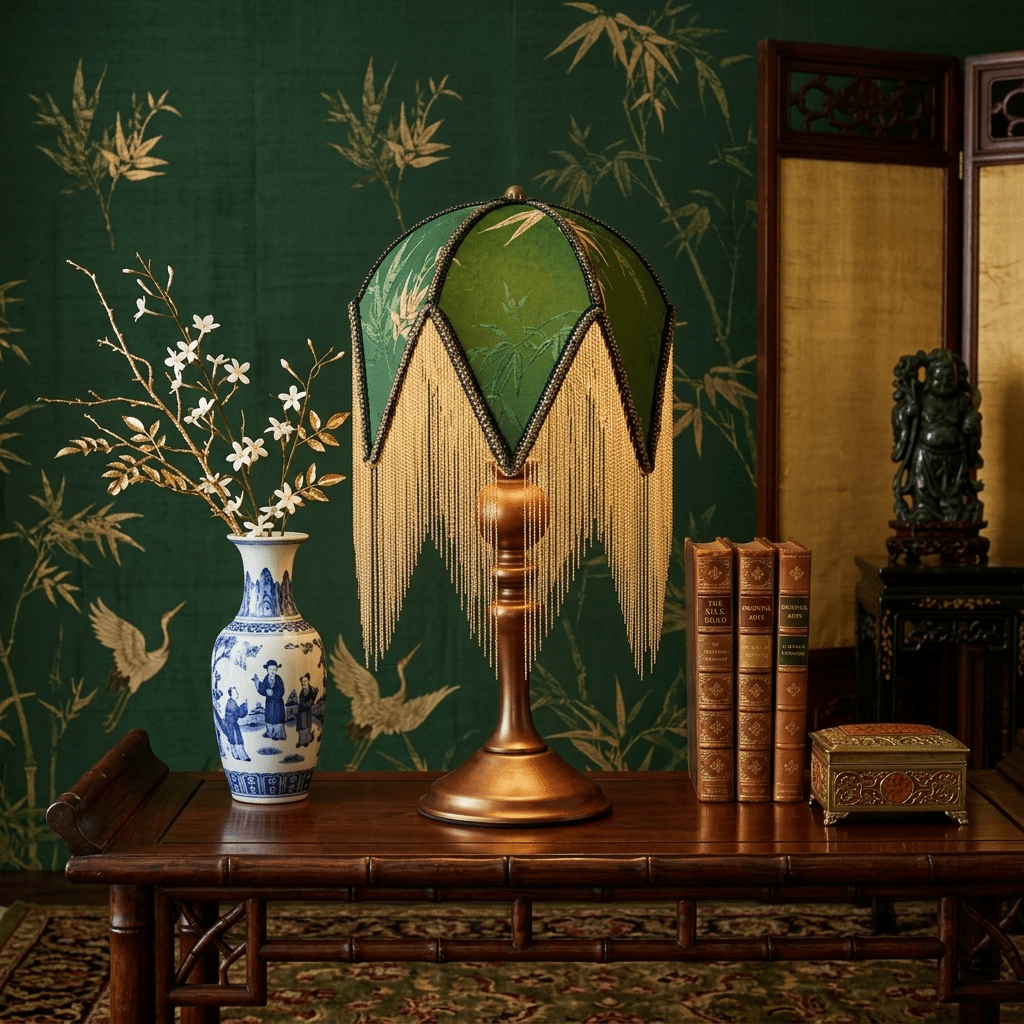 Victorian Fringe Table Lamp - Vakkerlight