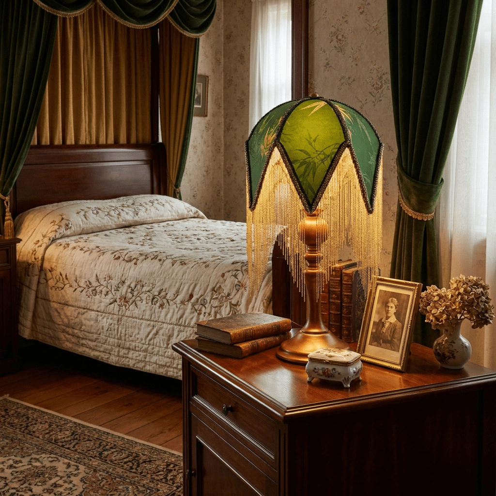 Victorian Fringe Table Lamp - Vakkerlight