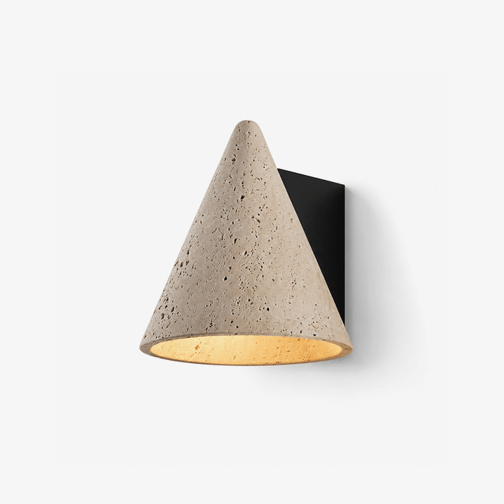 Travertine Cone Wall Sconce - Vakkerlight