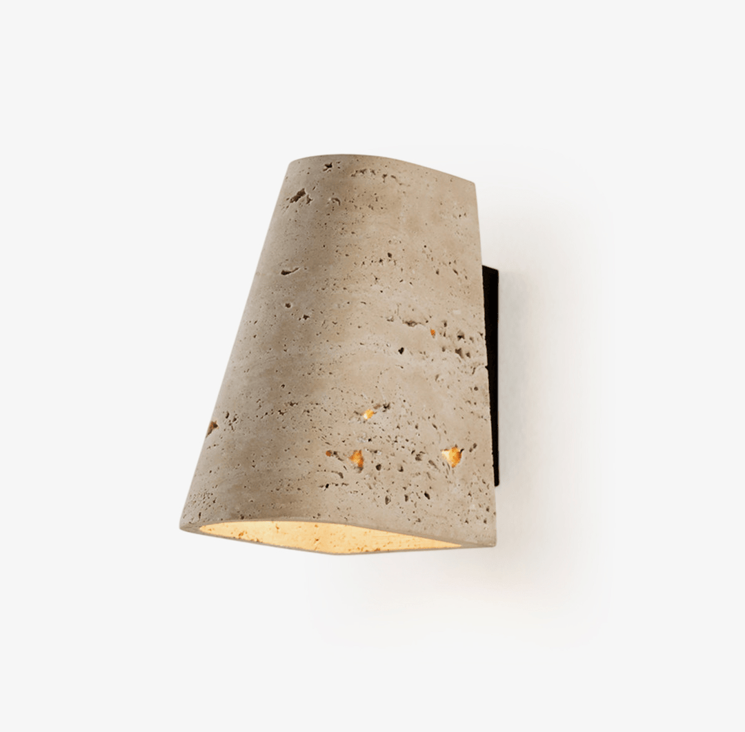 Tapered Travertine Wall Sconce - Vakkerlight