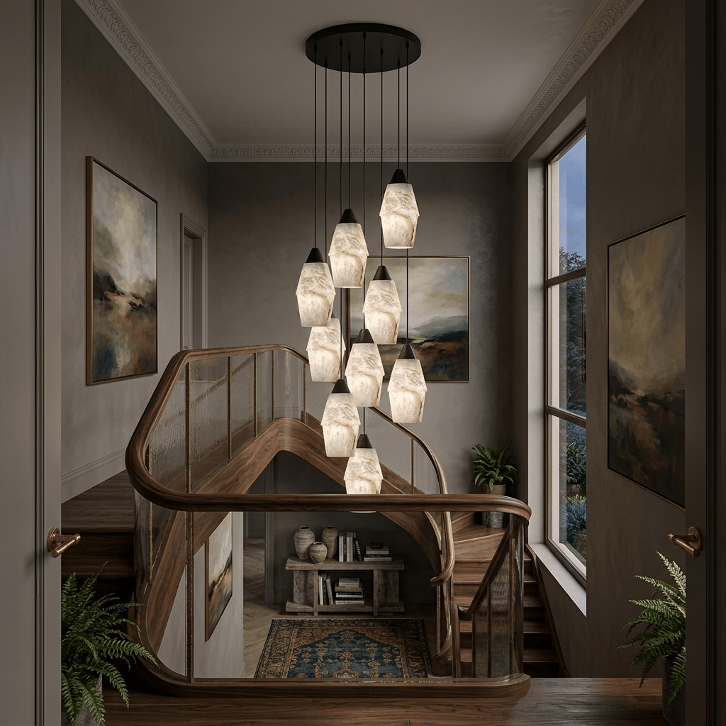 Pavilion Alabaster Cluster Chandelier - Vakkerlight