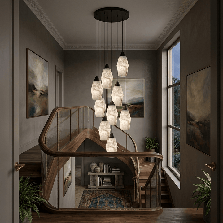 Pavilion Alabaster Cluster Chandelier - Vakkerlight