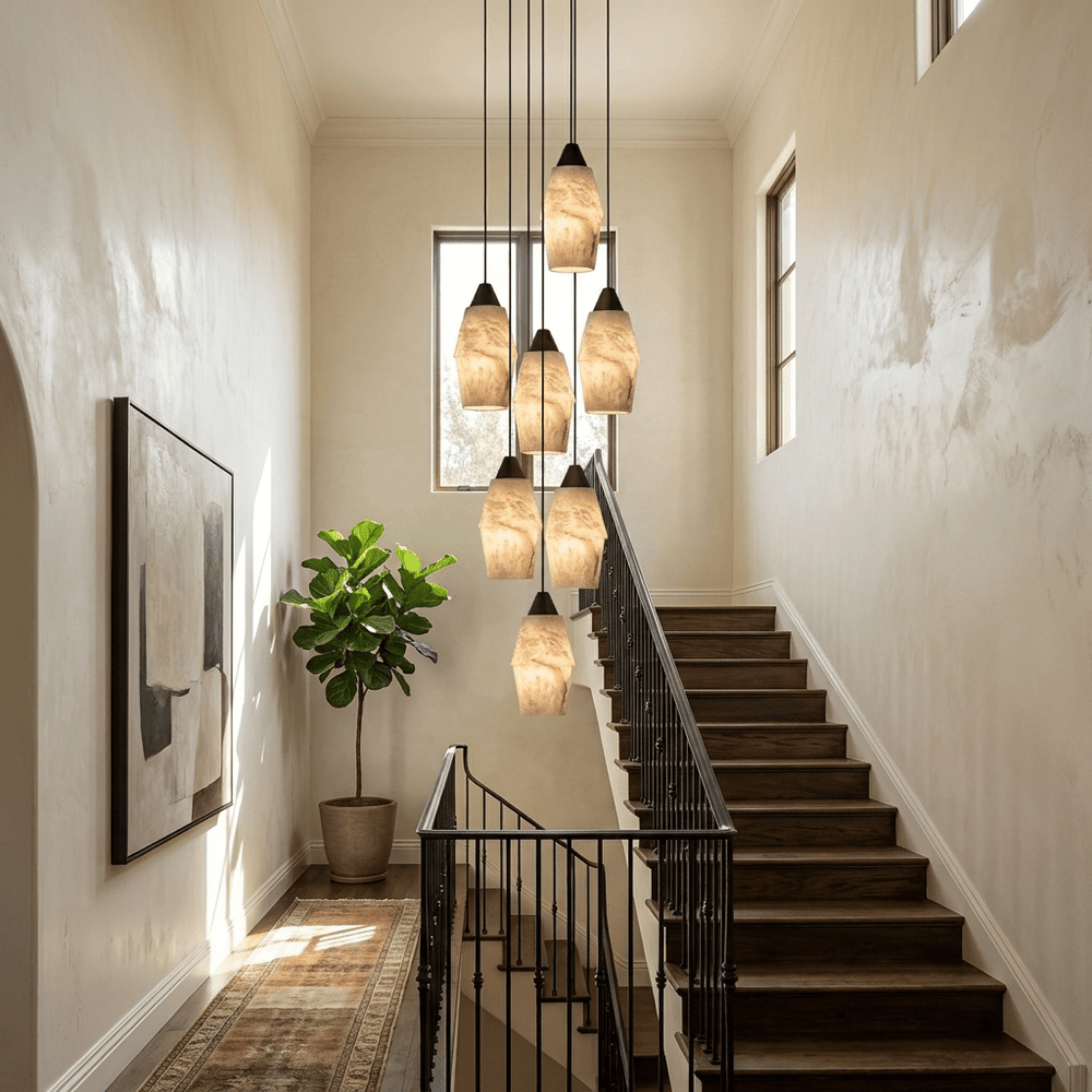 Pavilion Alabaster Cluster Chandelier - Vakkerlight