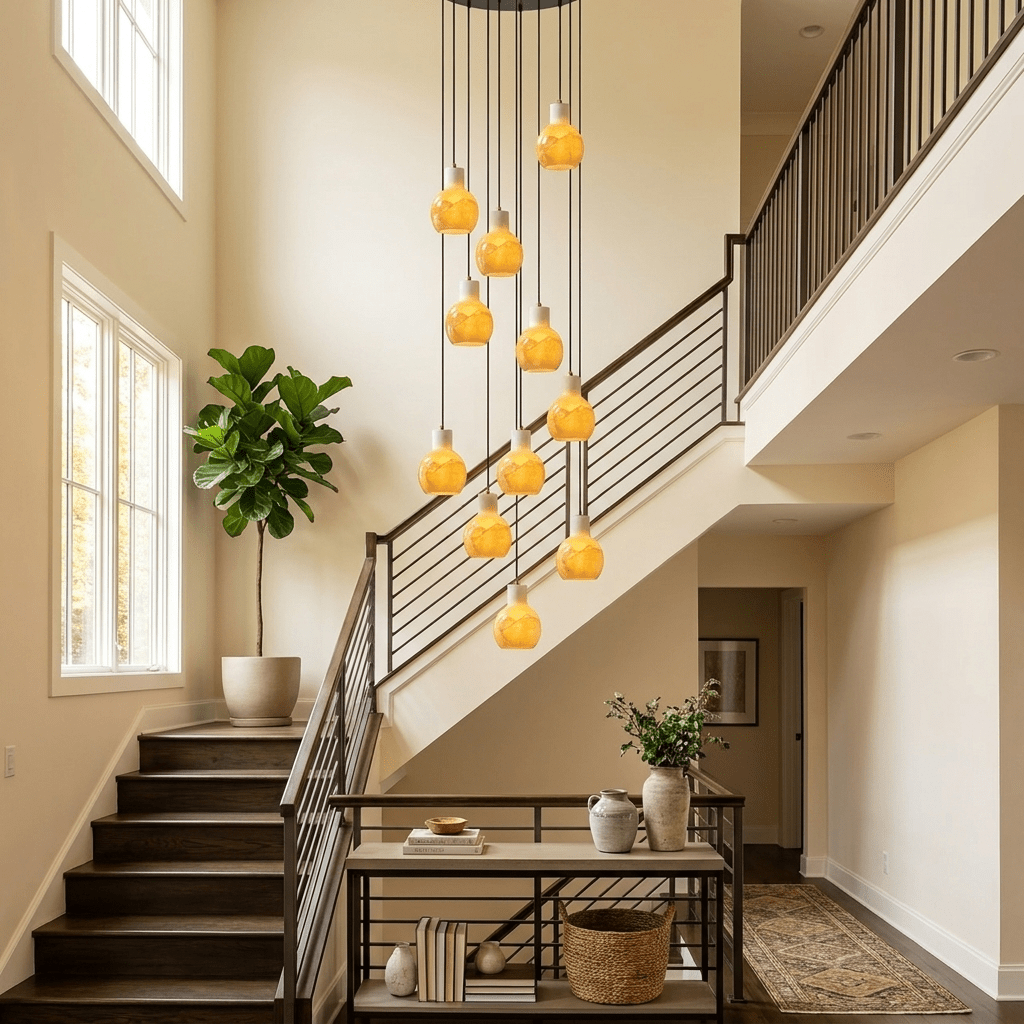 Bell Jar Alabaster Cluster Chandelier - Vakkerlight