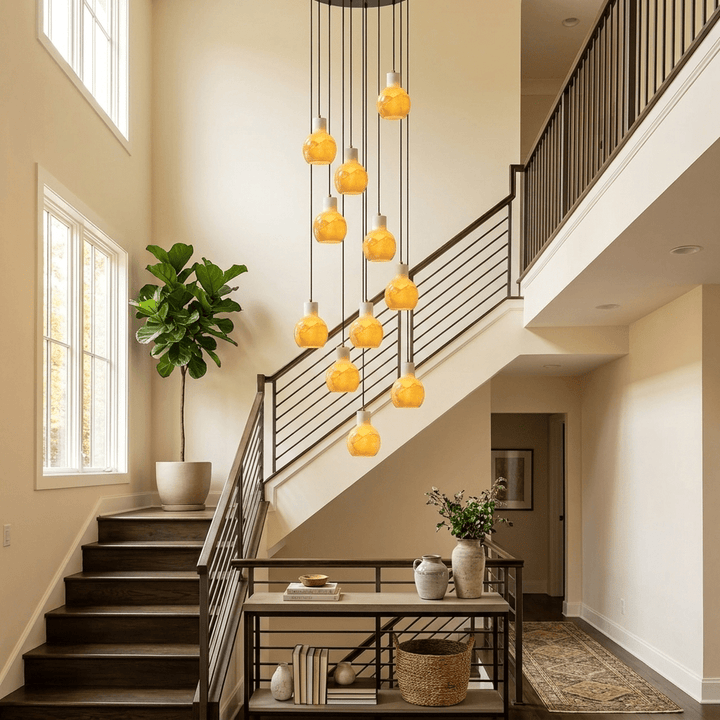 Bell Jar Alabaster Cluster Chandelier - Vakkerlight