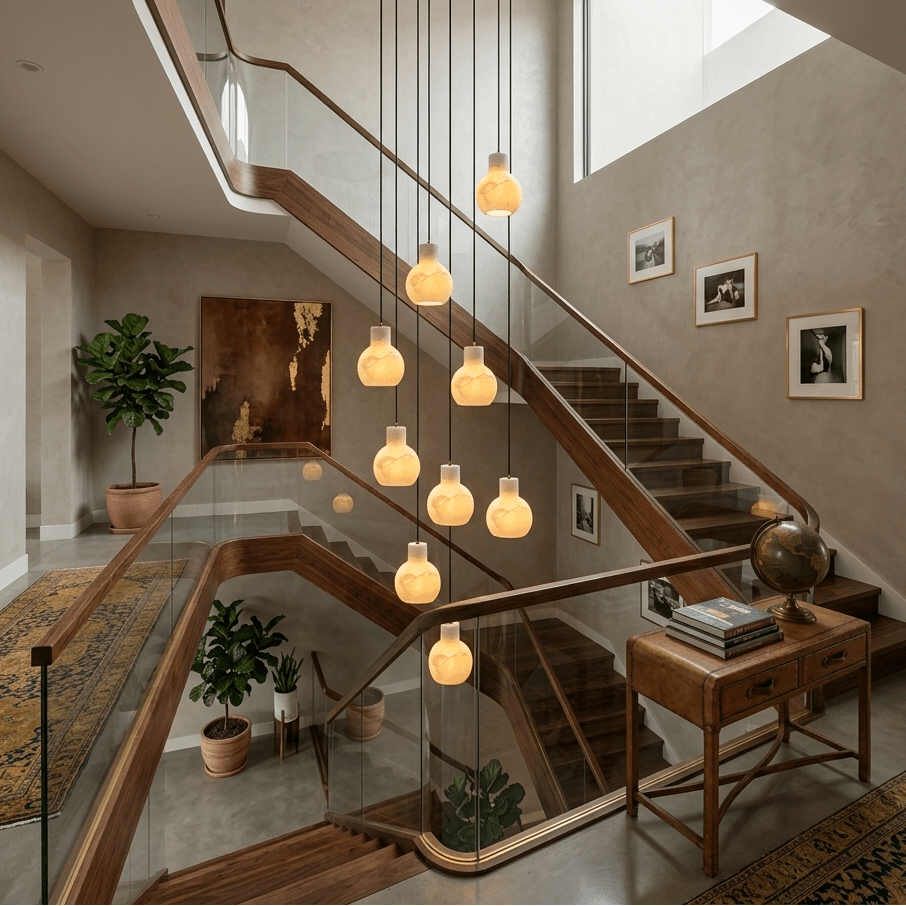 Bell Jar Alabaster Cluster Chandelier - Vakkerlight