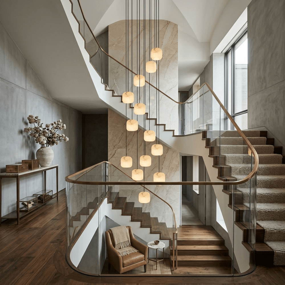 Pillow Alabaster Cluster Chandelier - Vakkerlight