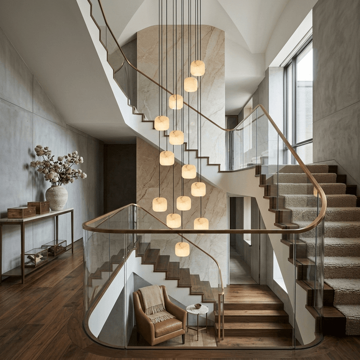 Pillow Alabaster Cluster Chandelier - Vakkerlight