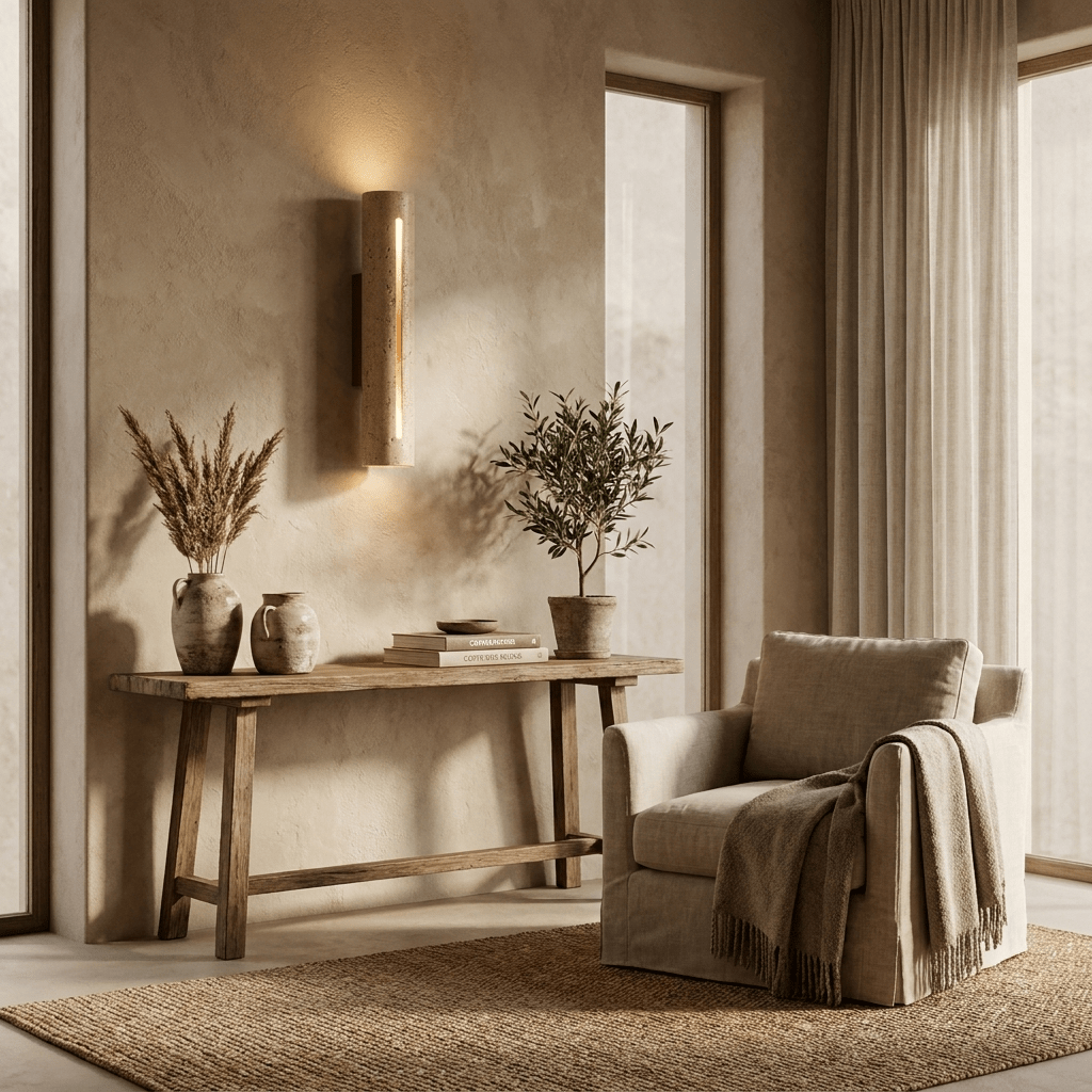 Slot Travertine Wall Sconce - Vakkerlight
