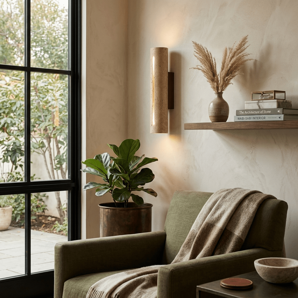 Slot Travertine Wall Sconce - Vakkerlight