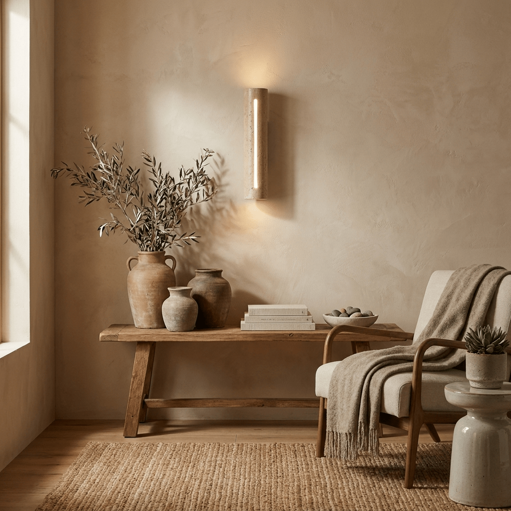 Slot Travertine Wall Sconce - Vakkerlight