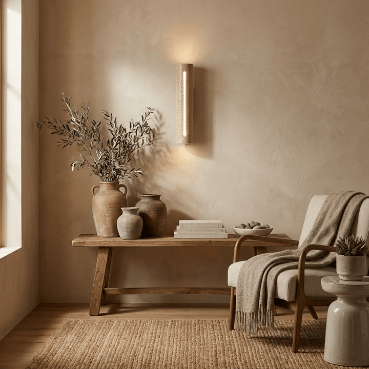 Slot Travertine Wall Sconce - Vakkerlight