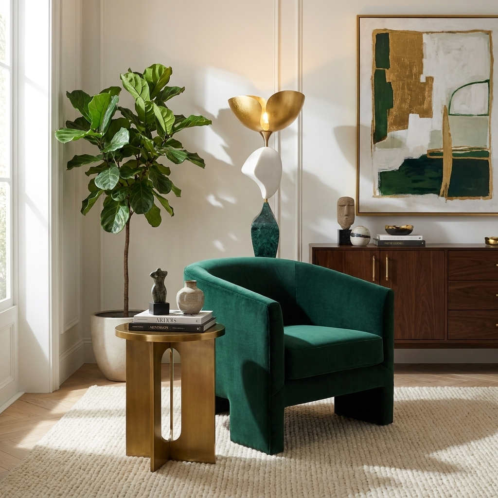Stacked Sculptural Floor Lamp