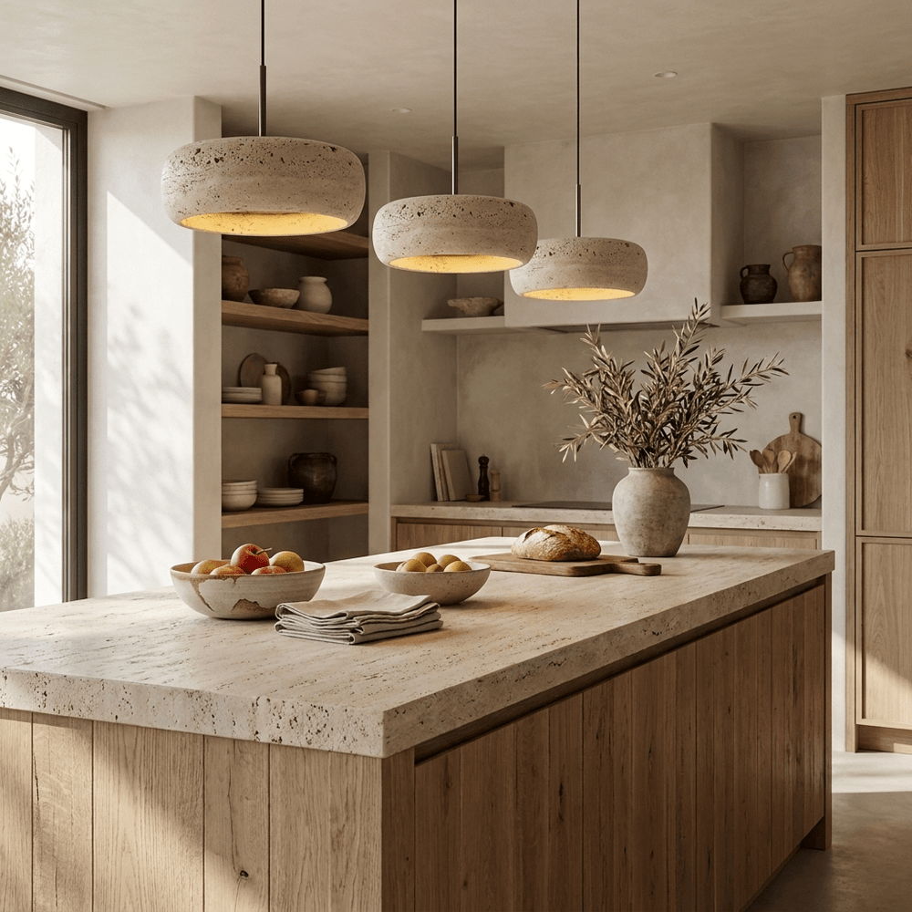Donut Travertine Pendant Lamp - Vakkerlight
