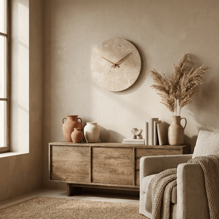 Dial Travertine Sconce - Vakkerlight