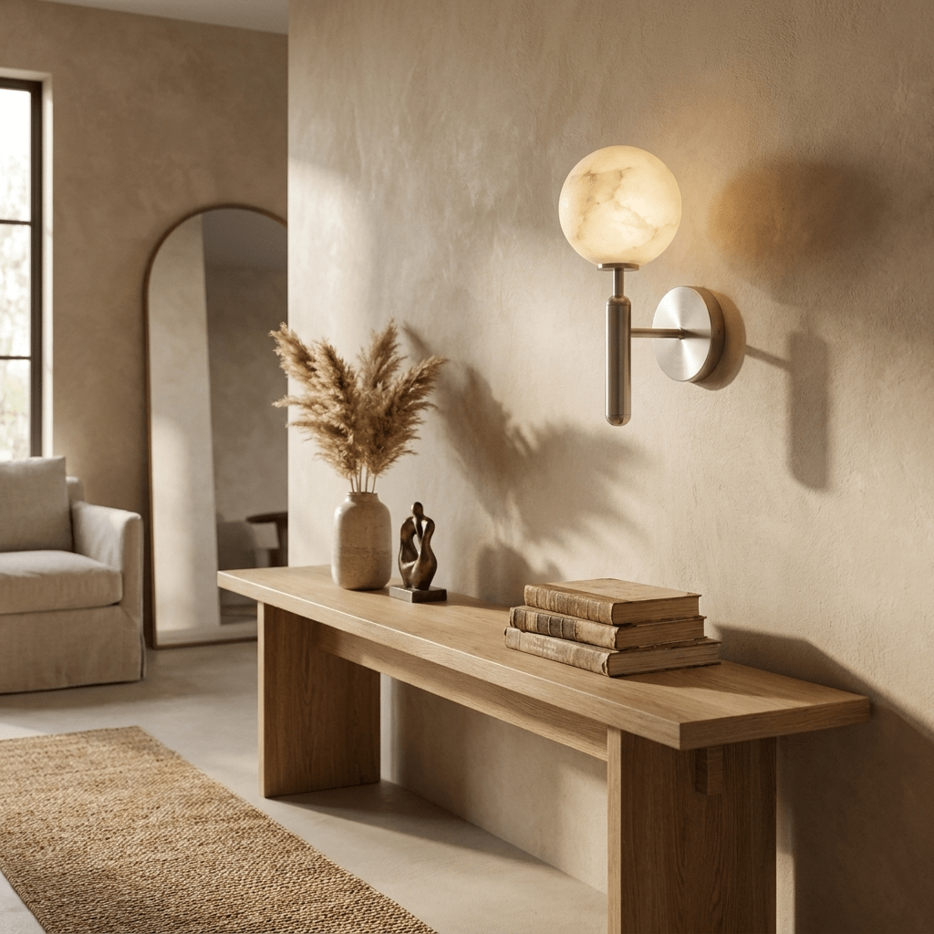 Globe Alabaster Wall Sconce - Vakkerlight