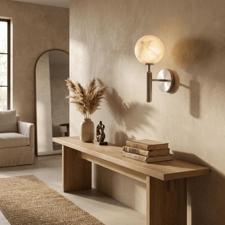 Globe Alabaster Wall Sconce - Vakkerlight