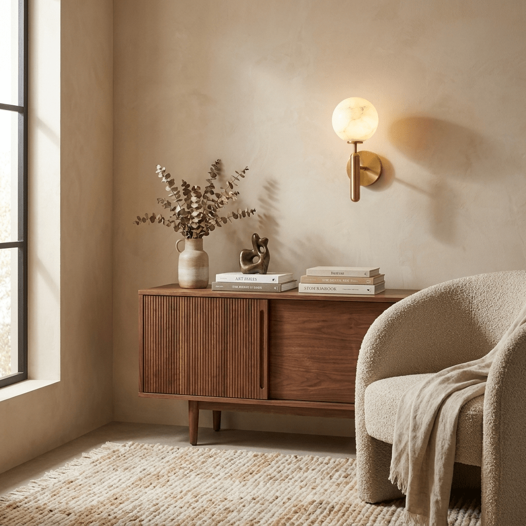 Globe Alabaster Wall Sconce - Vakkerlight