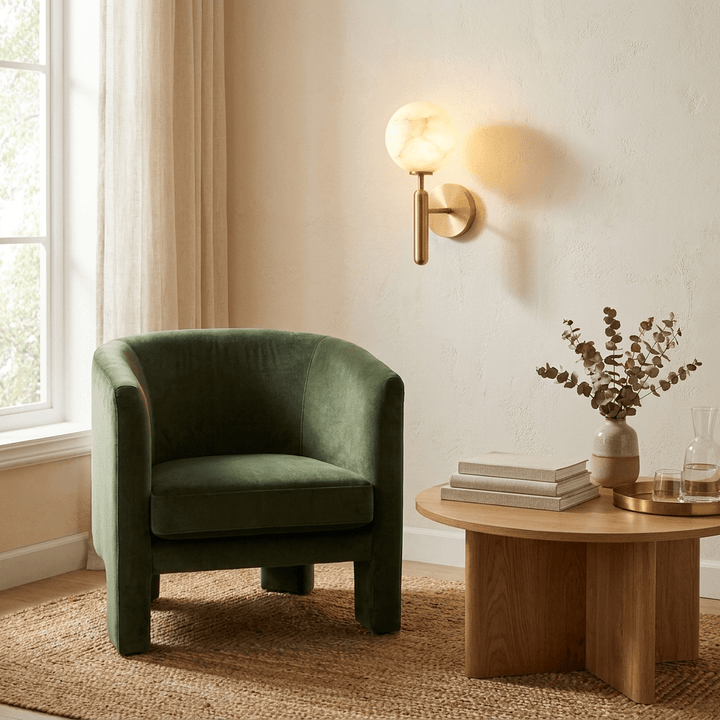 Globe Alabaster Wall Sconce - Vakkerlight