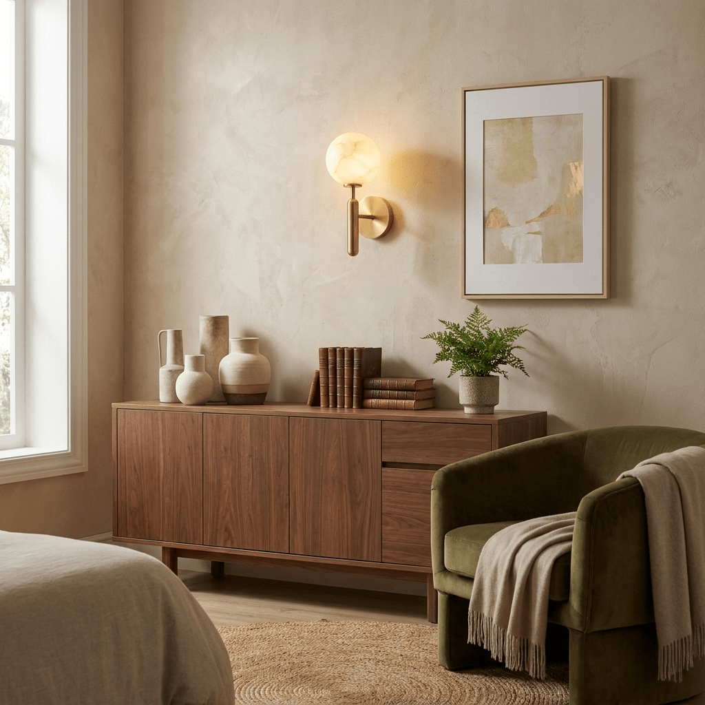 Globe Alabaster Wall Sconce - Vakkerlight