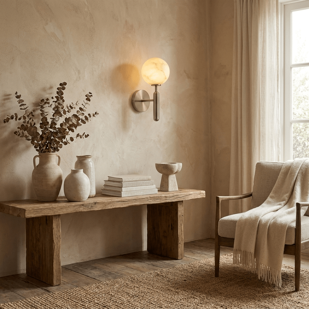 Globe Alabaster Wall Sconce - Vakkerlight