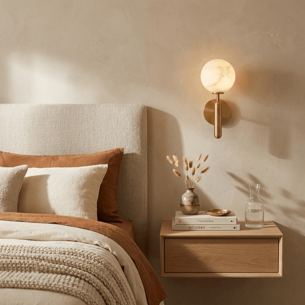 Globe Alabaster Wall Sconce - Vakkerlight