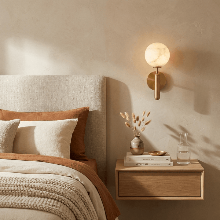 Globe Alabaster Wall Sconce - Vakkerlight