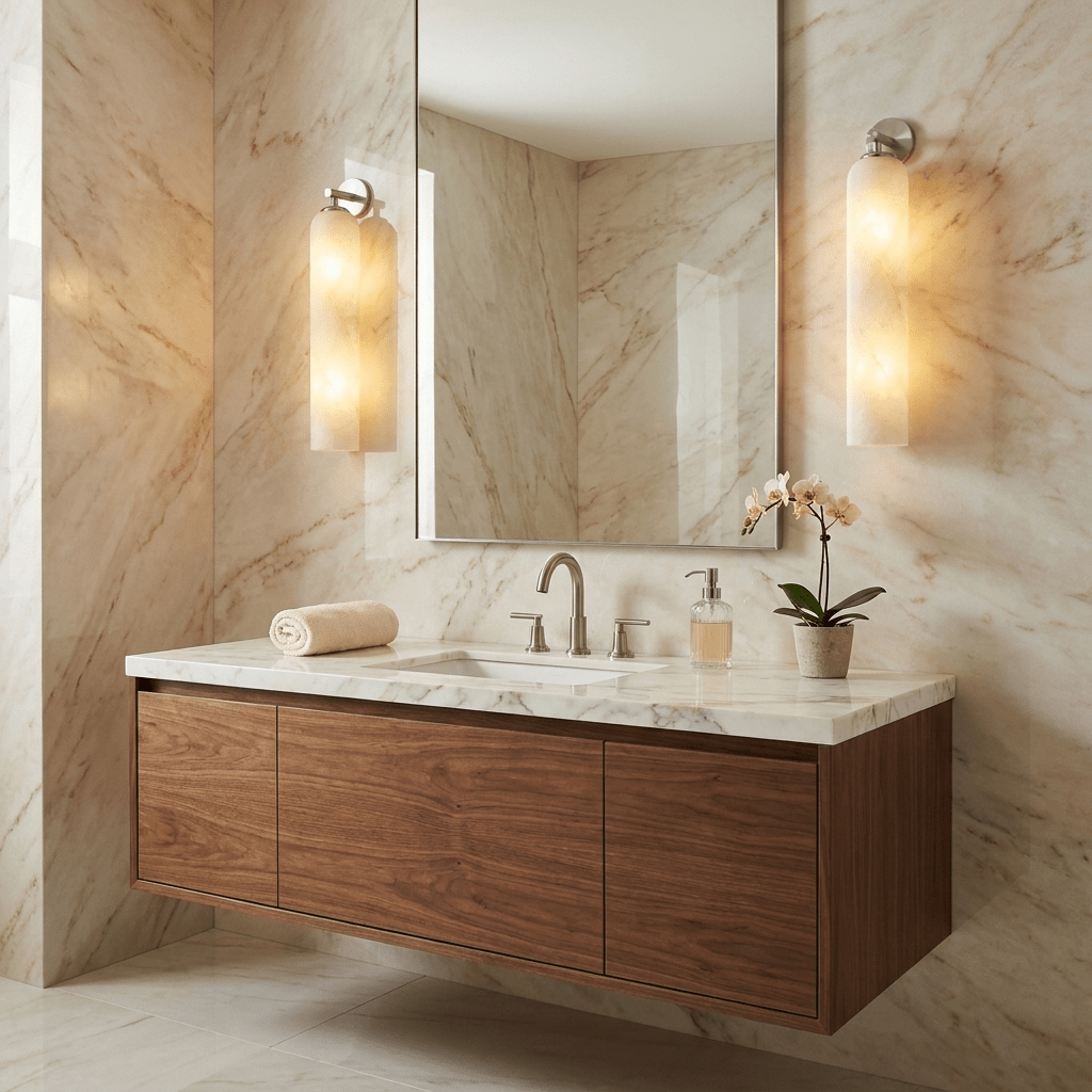 Tube Alabaster Wall Sconce - Vakkerlight