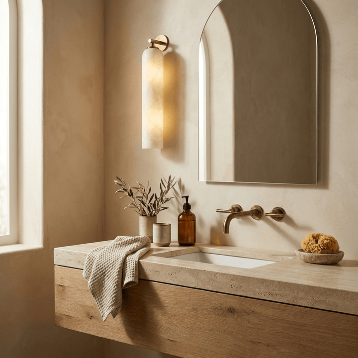 Tube Alabaster Wall Sconce - Vakkerlight