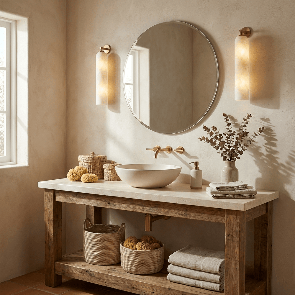 Tube Alabaster Wall Sconce - Vakkerlight