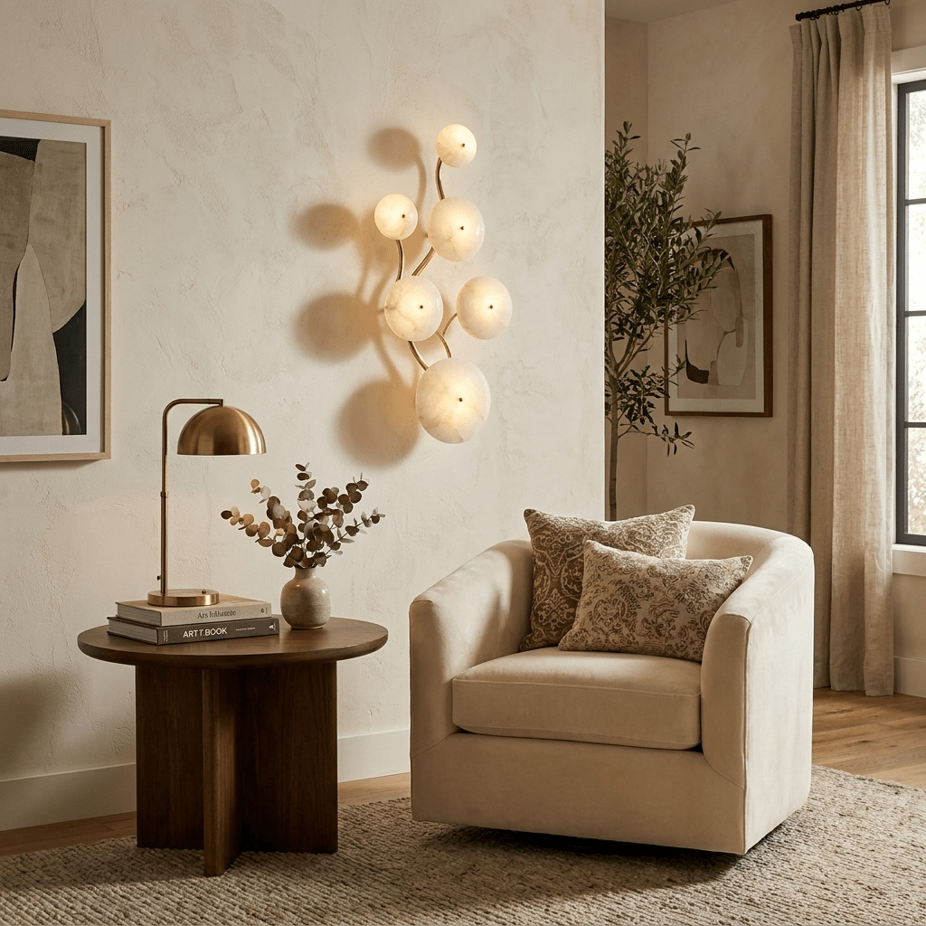 Cluster Alabaster Sconce - Vakkerlight