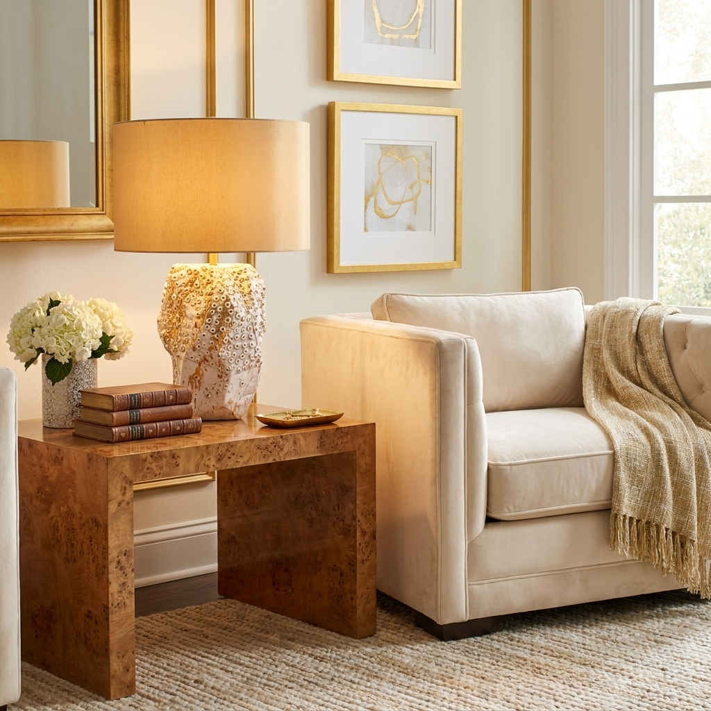 Ostreya Coral-Texture Ceramic Table Lamp