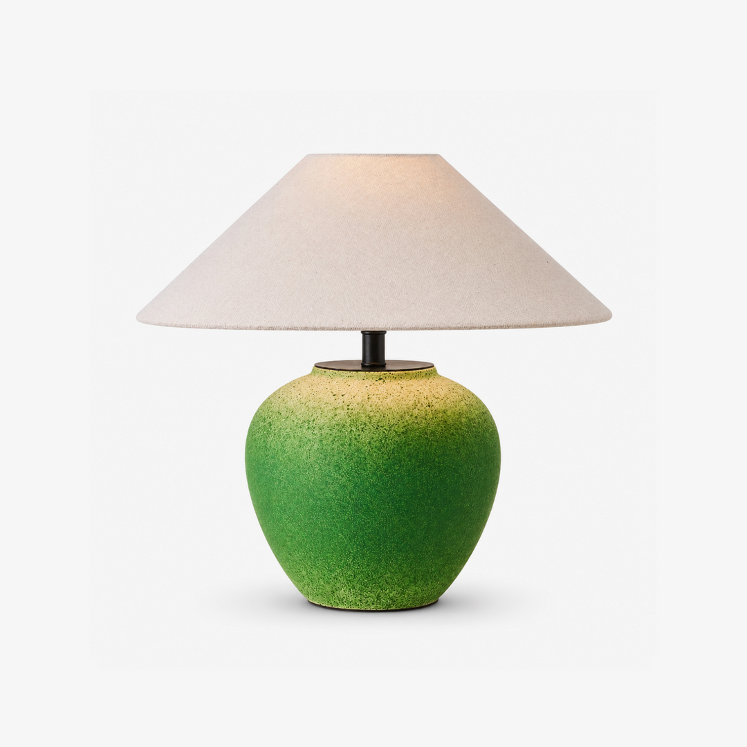 Prasina Green Ceramic Table Lamp