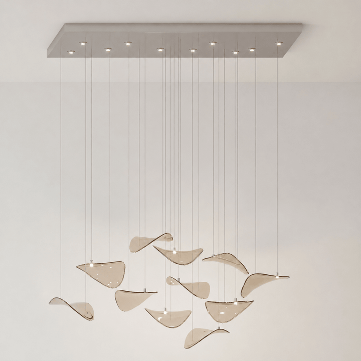 Wave Floating Leaf Chandelier - Vakkerlight