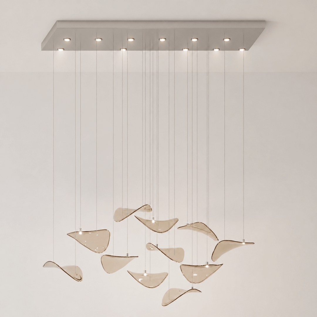 Wave Floating Leaf Chandelier - Vakkerlight