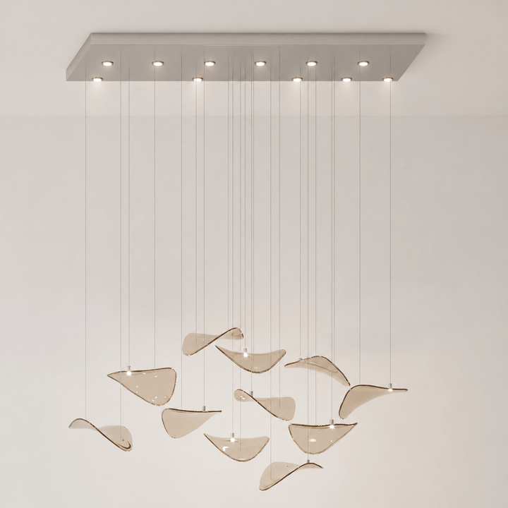 Wave Floating Leaf Chandelier - Vakkerlight