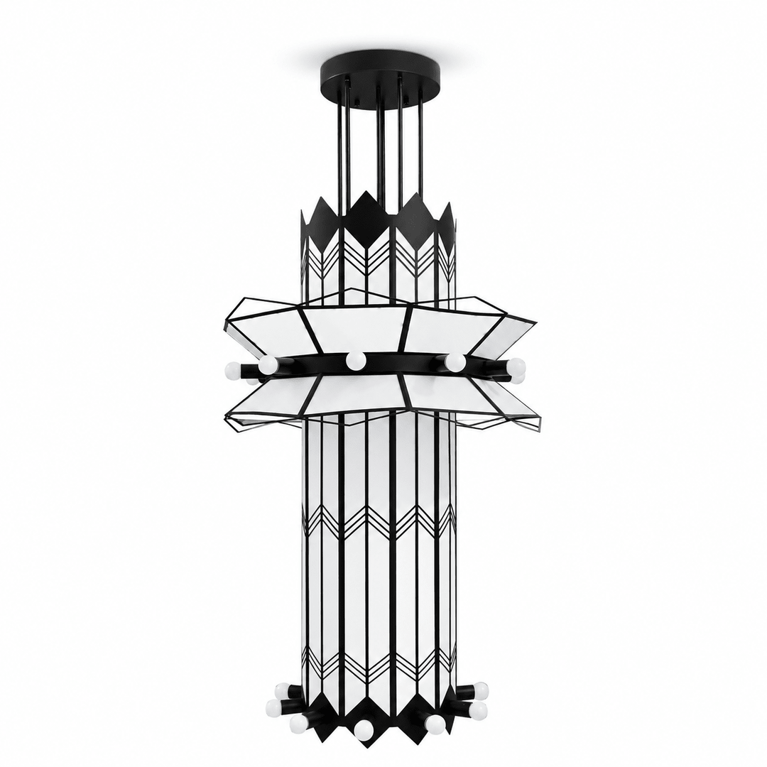 Rayonne Art Deco Pendant Chandelier - Vakkerlight