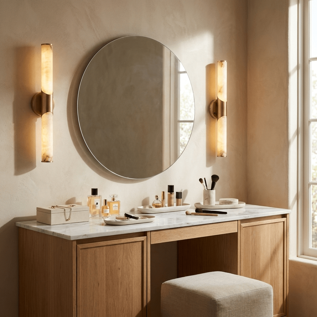 Calcedonia Alabaster Tube Wall Sconce - Vakkerlight