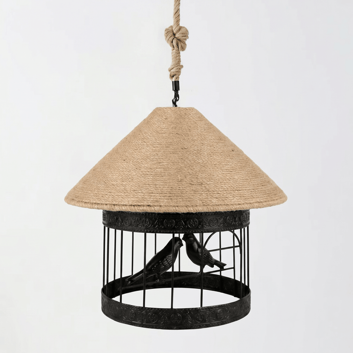 Retro Hemp Rope Interesting Pendant Light - Vakkerlight