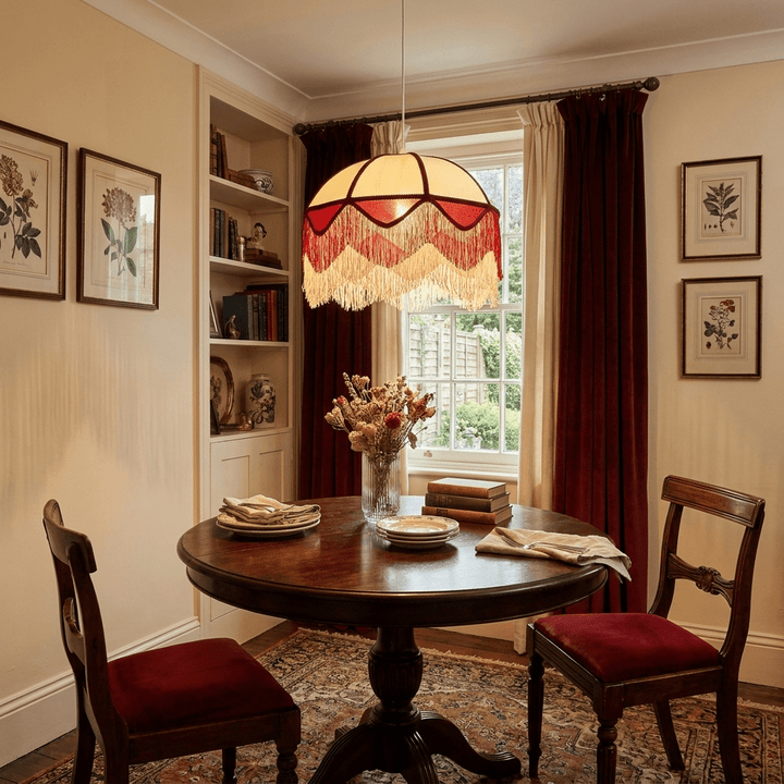 Cremisi Fringe Dome Pendant Light - Vakkerlight