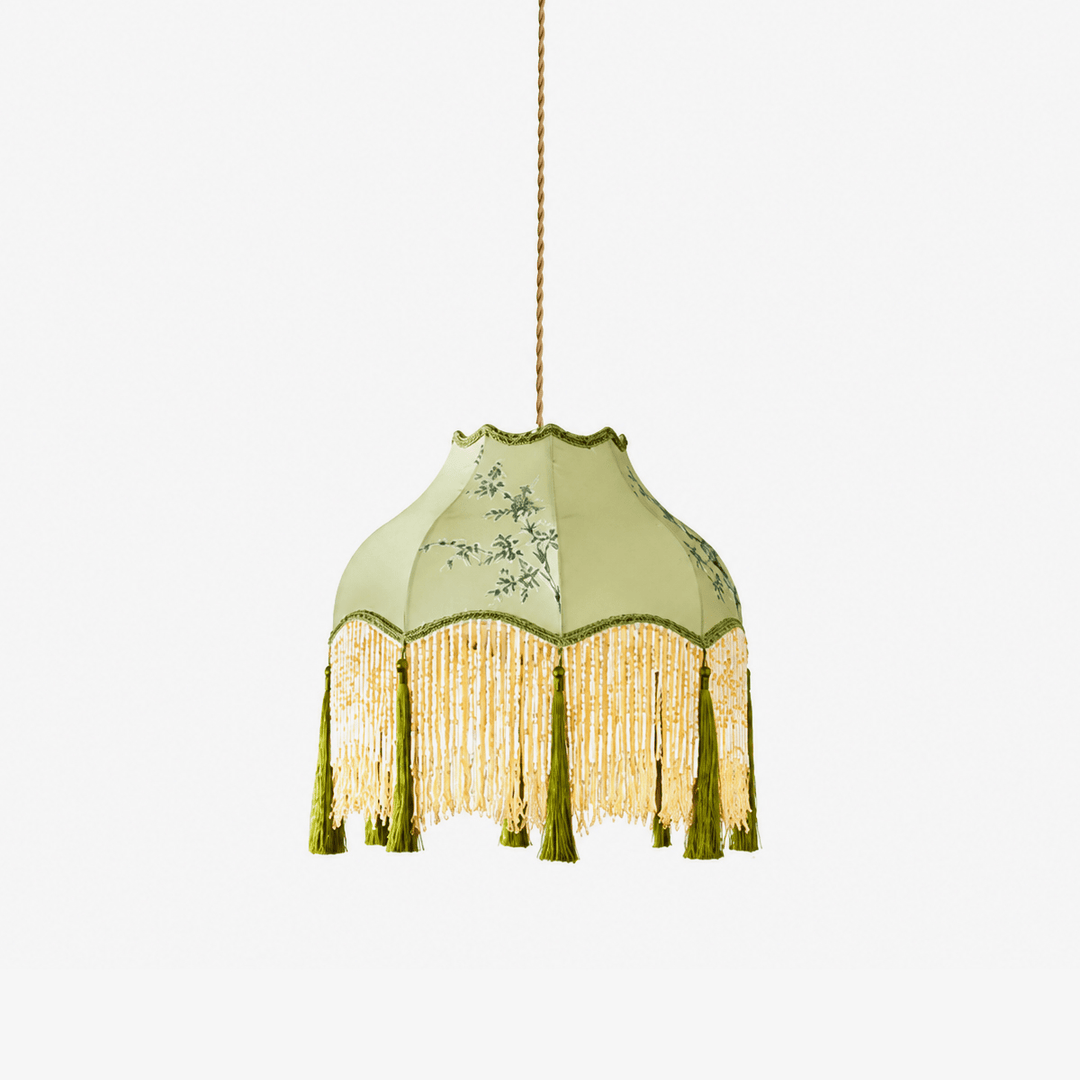 Prasina Beaded Fringe Pendant Light - Vakkerlight