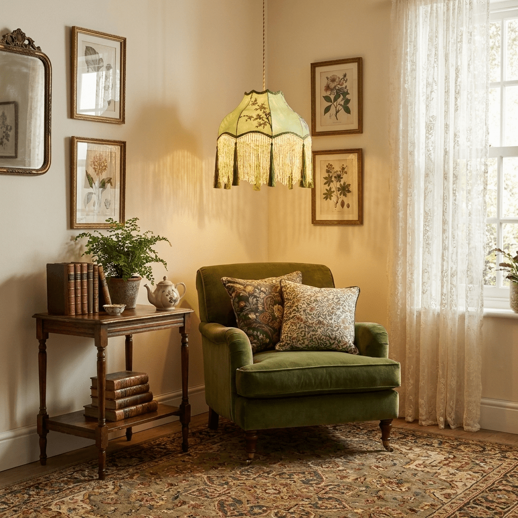 Prasina Beaded Fringe Pendant Light - Vakkerlight