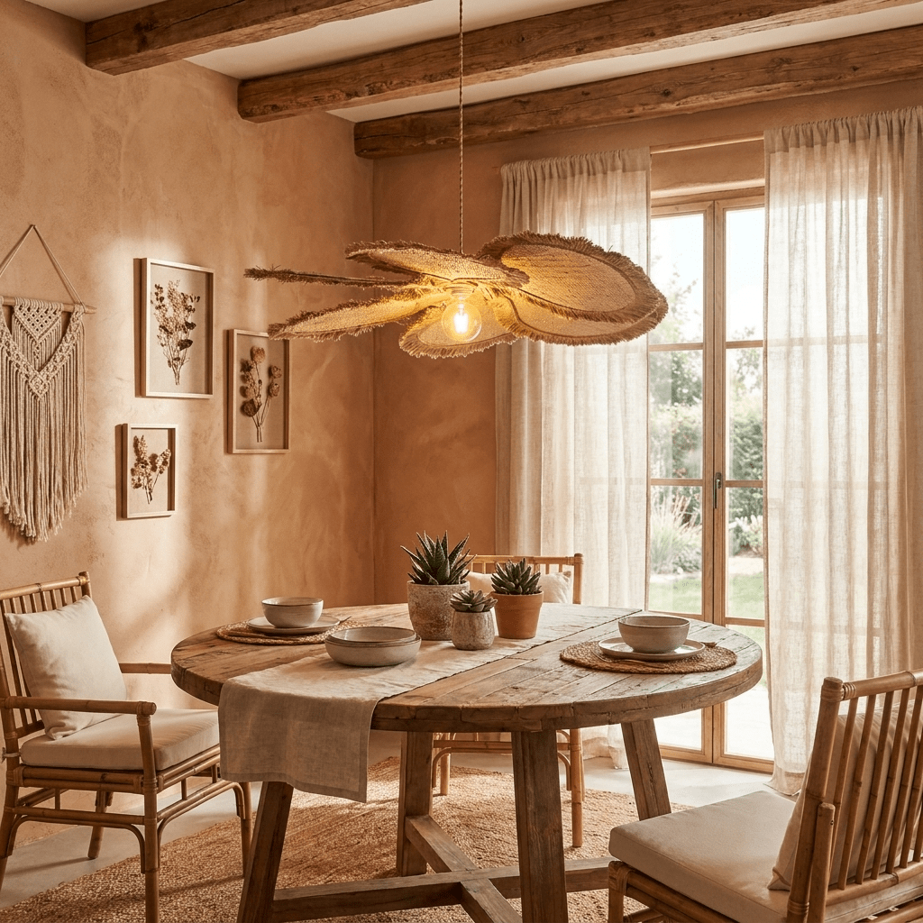 Sfrangia Raffia Pendant Lamp - Vakkerlight